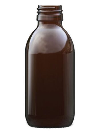 Amber glass syrup bottles 100ml
