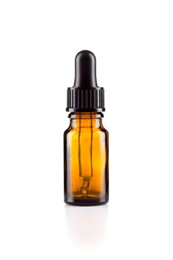 AAmber glass dropper bottle 10ml + cap pipette teat