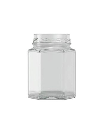 hexagonal jam jar 110ml