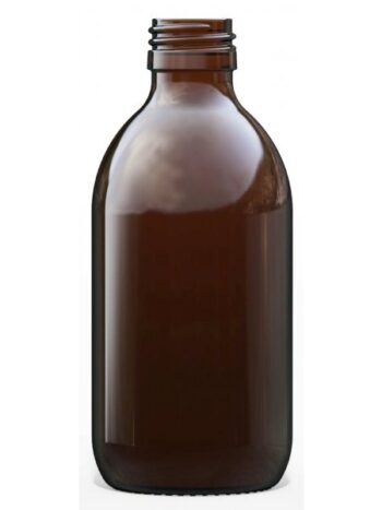 Amber Glass Syrup Bottle 250ml