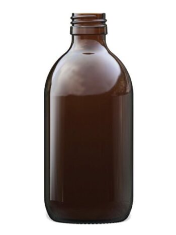 Amber Glass Syrup Bottle 300ml