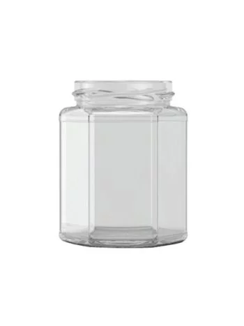hexagonal jam jar 300ml