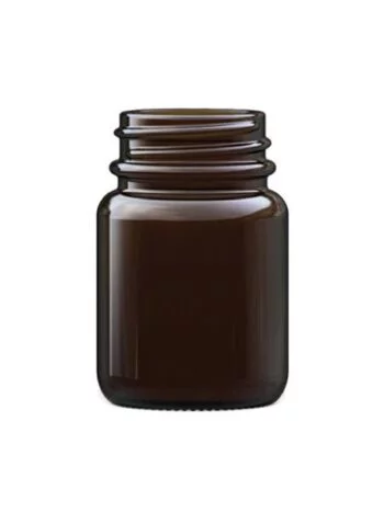 Amber Glass Power Round 15ml