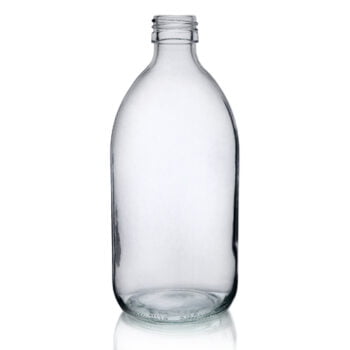 Clear Glass Alpha Syrup Bottle 500ml