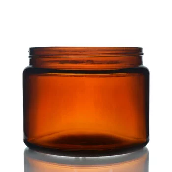 Amber Glass Cream Jar 500ml