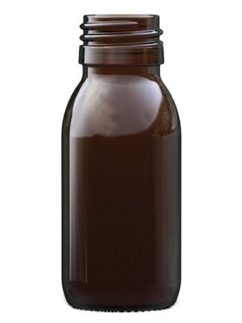 Amber Glass Sirop bottle 60ml
