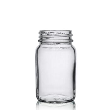 Clear glass powder round 60ml