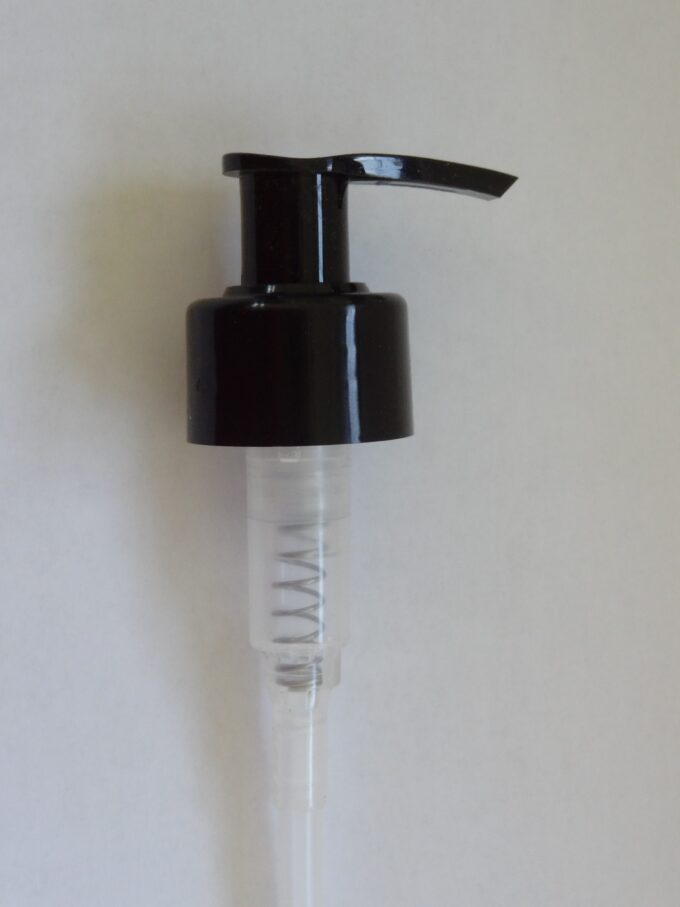 Lotion pump for PP28mm bottles, black